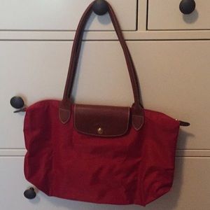 Red Longchamp LePliage